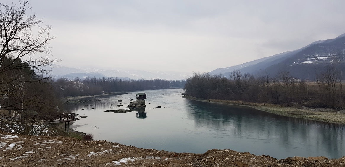 Drina river house